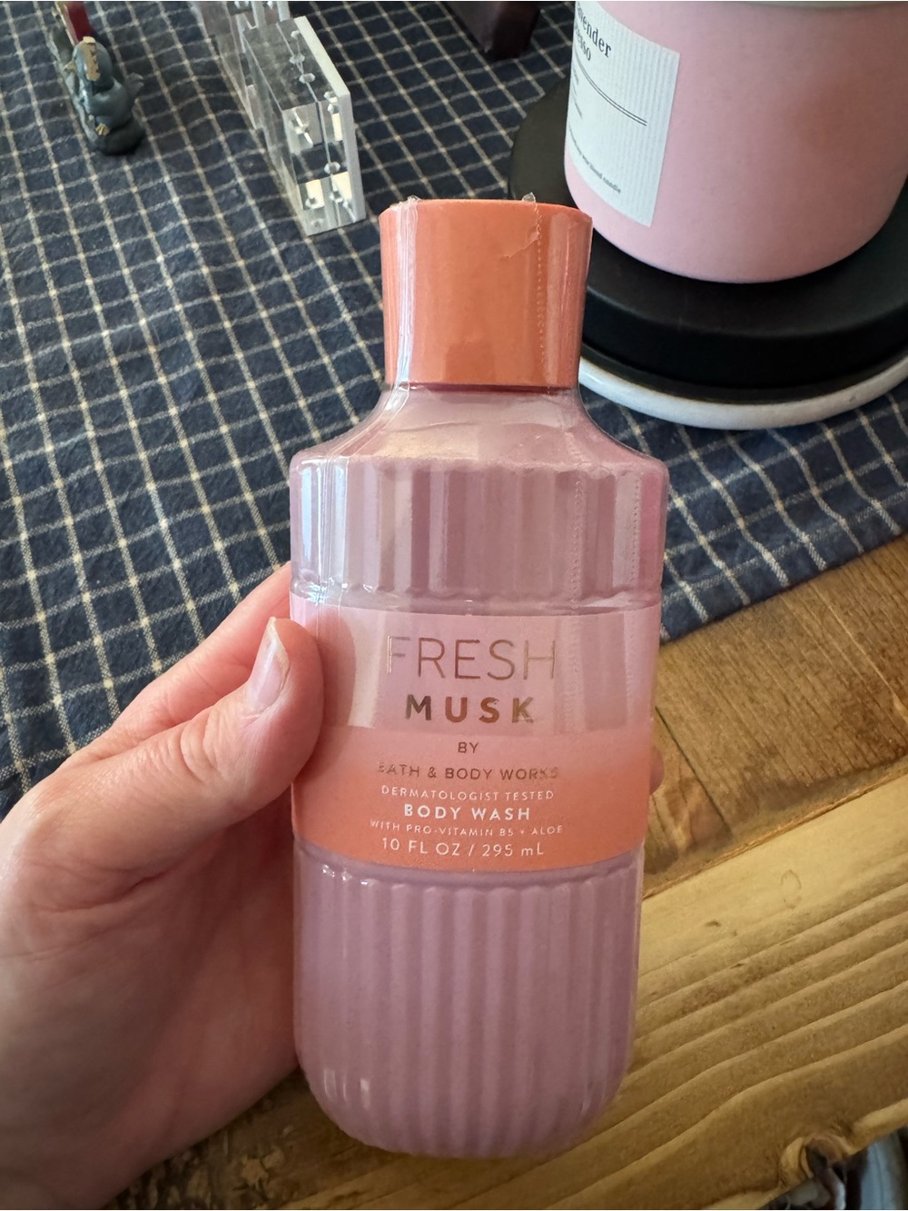 Bath & Body Works Fresh Musk Pink Body Wash Bottle